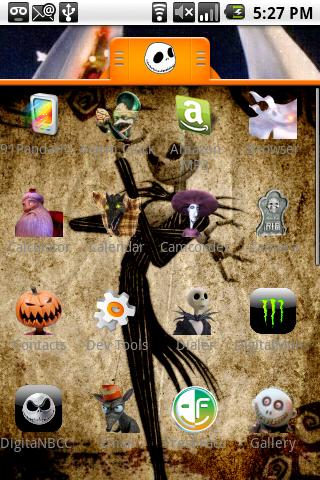 Nightmare Before X-Mas Theme Android Personalization