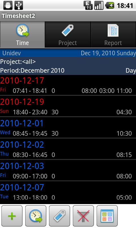 Timesheet2 Android Finance