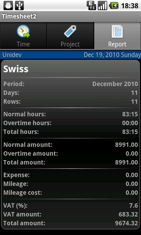 Timesheet2 Android Finance
