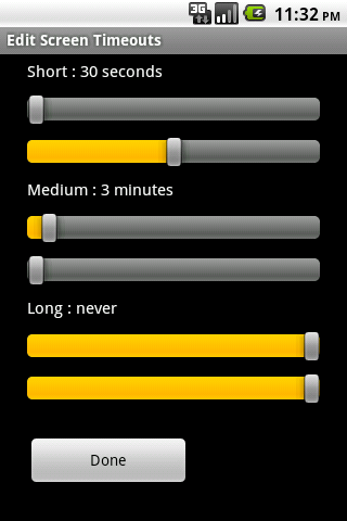 Screen Timeout Widget