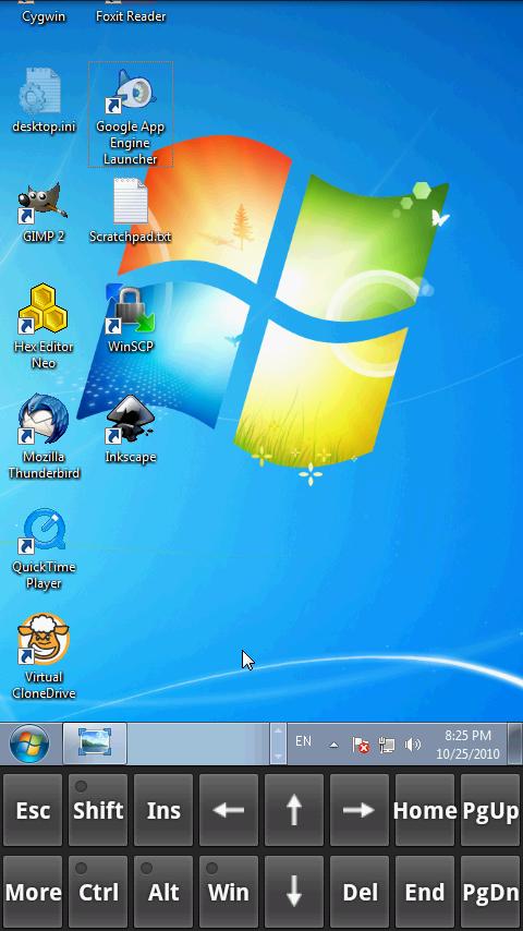 Remote Desktop Client Android Communication