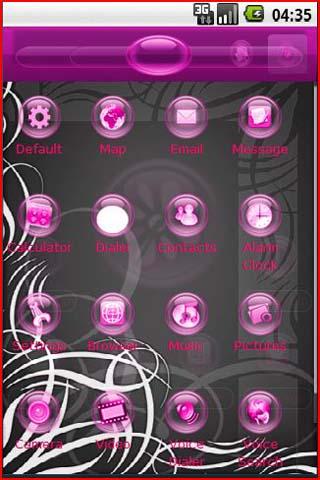 Pink Glass Android Personalization