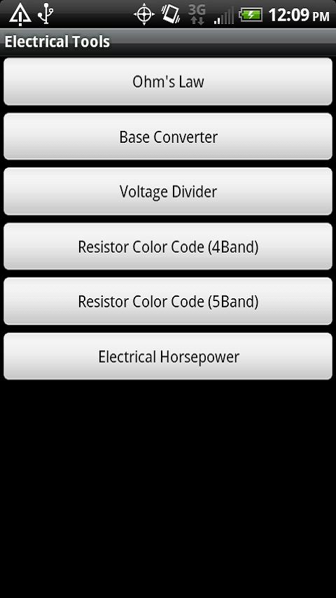 Electrical Tools Android Tools