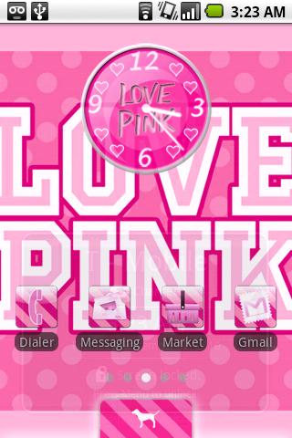 Victoria’s Secret Pink Theme Android Personalization