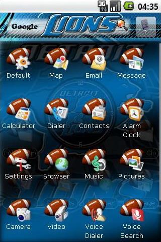 Detroit Lions themes Android Personalization