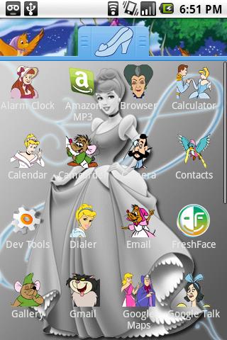 Cinderella Theme Android Personalization