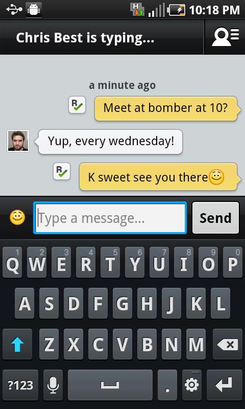 Kik Messenger Android Communication