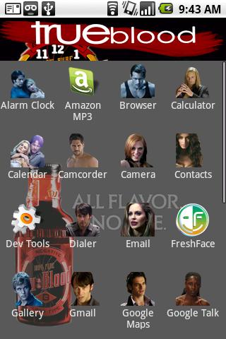 True Blood Theme Android Personalization