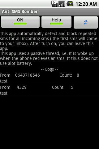 Anti SMS Bomber Android Tools