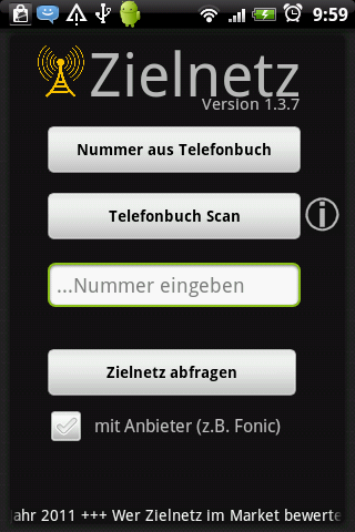 Zielnetz – mobile network scan Android Communication