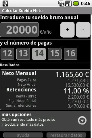 Calculate Net Salary Spain Android Lifestyle