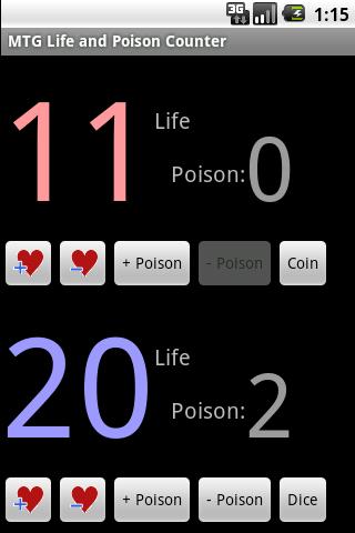 MTG Life and Poison Counter Android Tools