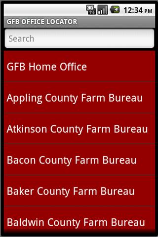 Georgia Farm Bureau Locator Android Books & Reference