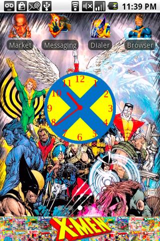 X Men Comic Theme Android Personalization
