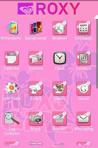 Roxy Theme Android Personalization