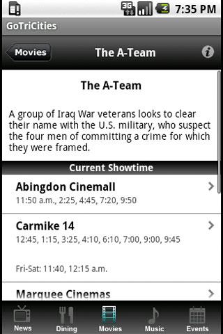 GoTriCities Mobile App Android Entertainment