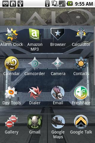 Halo Reach Theme Android Personalization