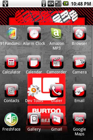 Burton Snowboards Theme Android Personalization