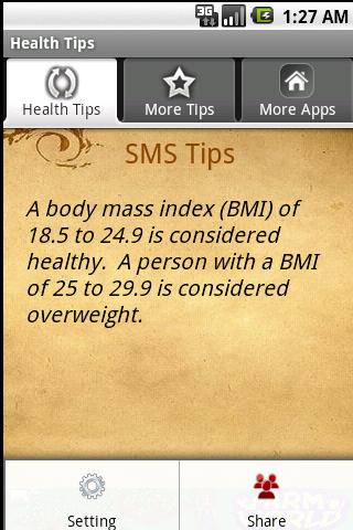 Health Tips Android Health & Fitness