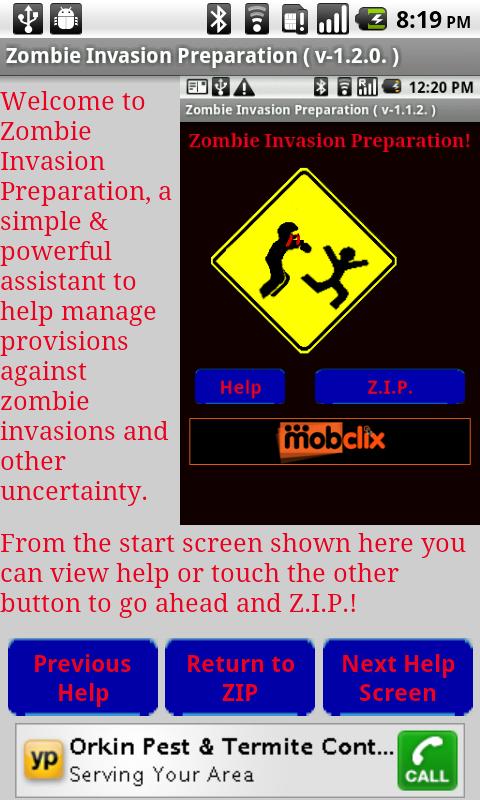 Zombie Invasion Preparation Android Lifestyle