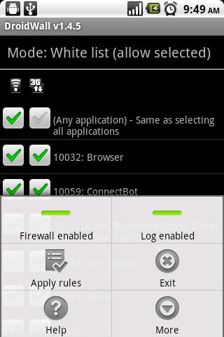 DroidWall – Android Firewall Android Tools