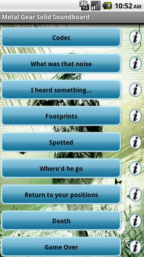 Metal Gear Solid Soundboard Android Entertainment
