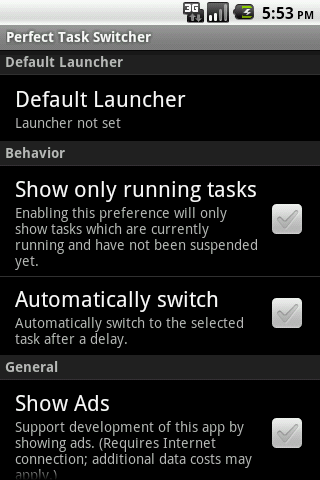 Perfect Task Switcher Android Tools
