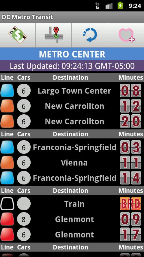 DC Metro Transit Info – Free Android Travel & Local