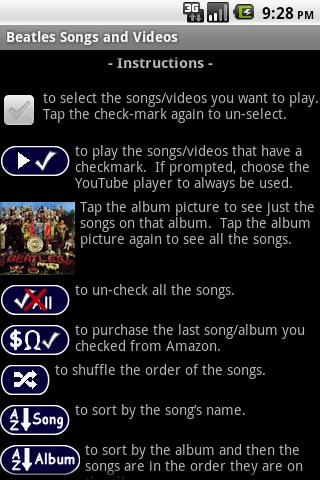 Beatles Songs and Videos Android Entertainment