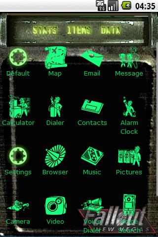 Fallout New Vegas Theme Android Personalization