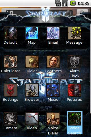 Starcraft 2 Theme Android Personalization