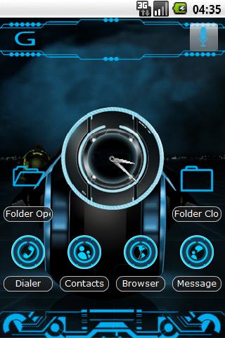 Tron Legacy Theme Android Personalization