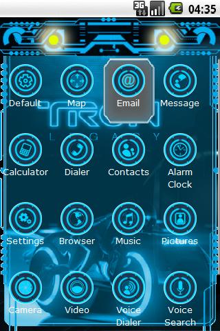 Tron Legacy Theme Android Personalization