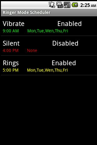 Ringer Mode Scheduler Android Productivity