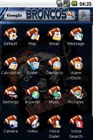 Denver Broncos themes Android Personalization