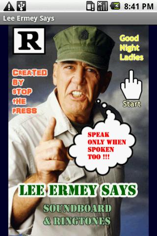 Lee Ermey Says Android Entertainment