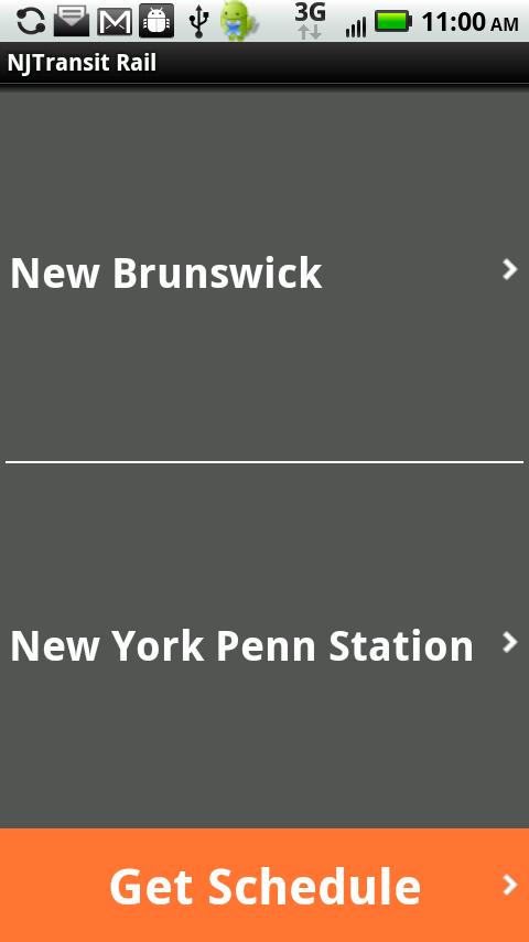 NJTransit Rail Android Travel & Local