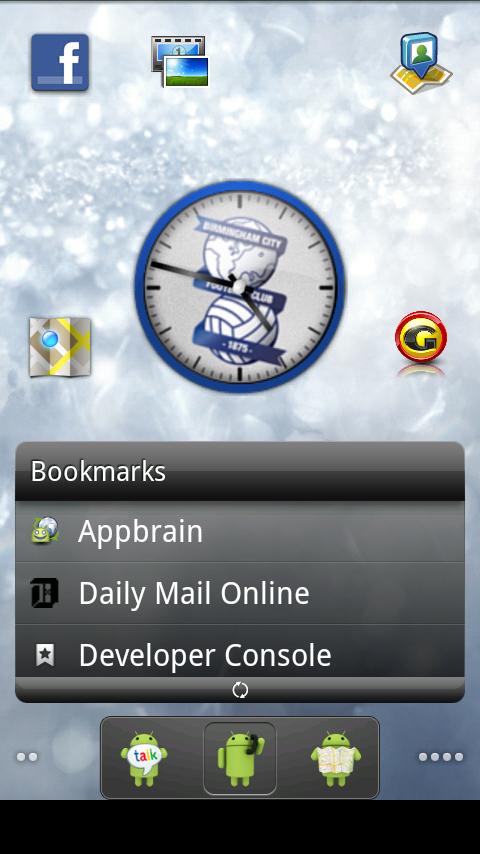 Birmingham City Clock widget Android Personalization