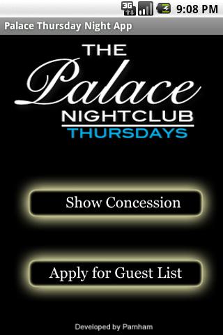 Palace Thursday Nights