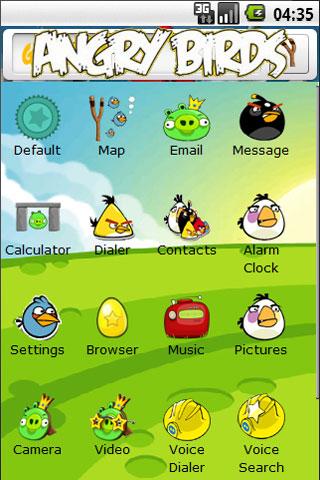 Angry Birds Theme Android Personalization