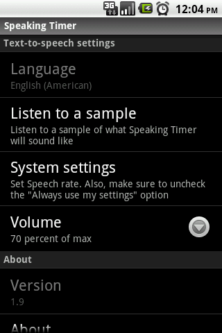 Speaking Timer Android Tools