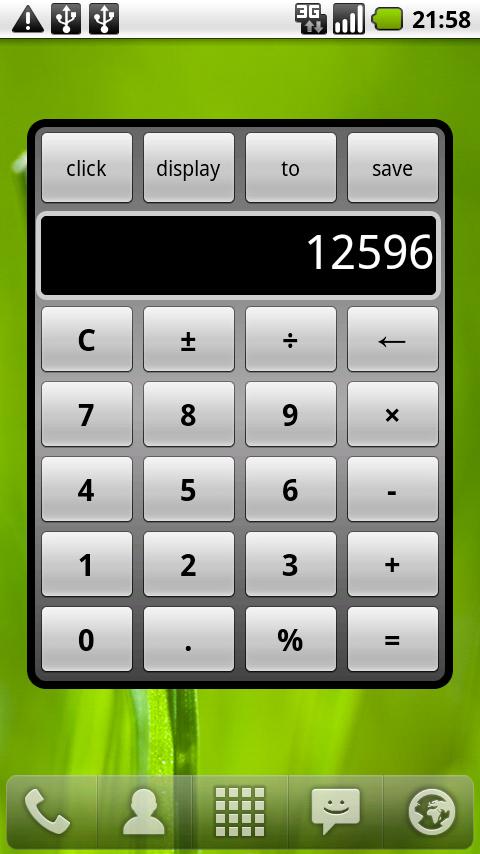 Calculator Widget Android Tools