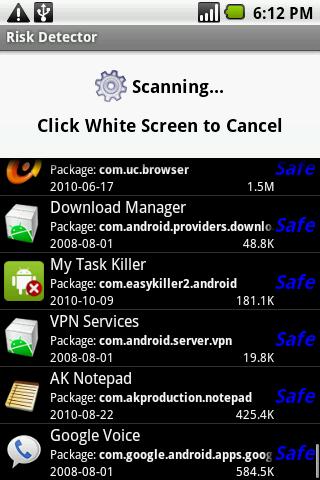 Risk Detector – MobileSecurity Android Business