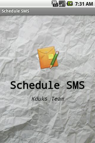 Schedule SMS