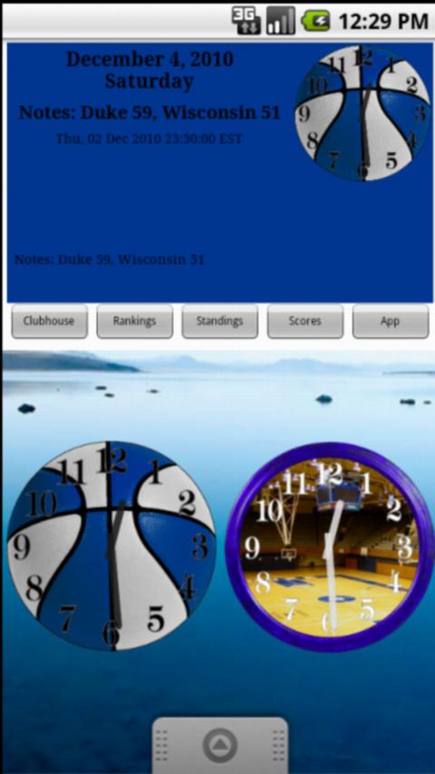 Duke Womens BBall News & Clock