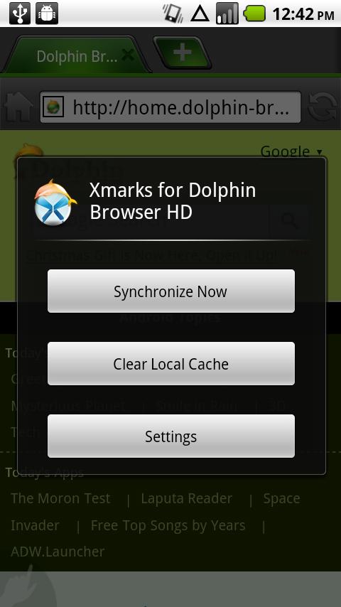 Xmarks for Dolphin HD *Premium Android Productivity