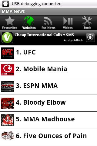 MMA News Android Sports