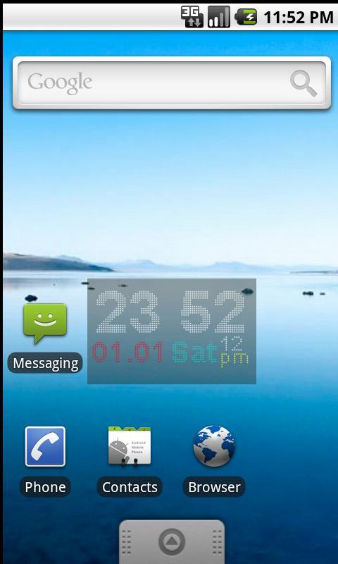 Real LED Clock Widget Android Tools