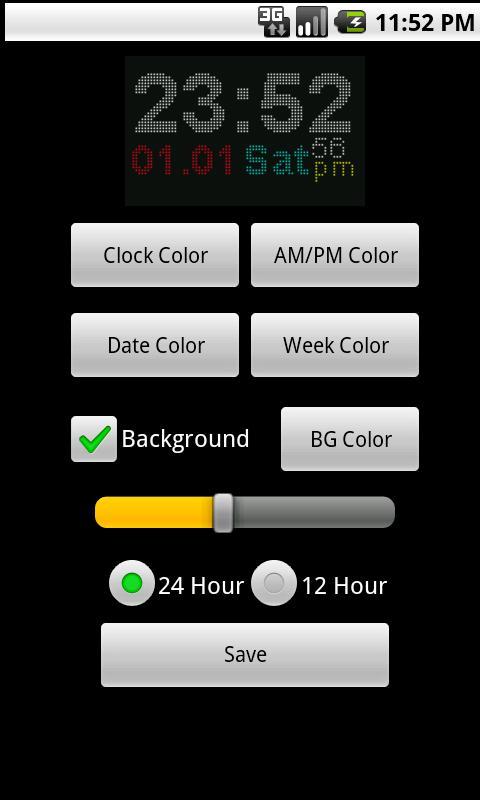 Real LED Clock Widget Android Tools