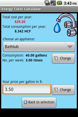 Energy Costs Calculator Android Tools